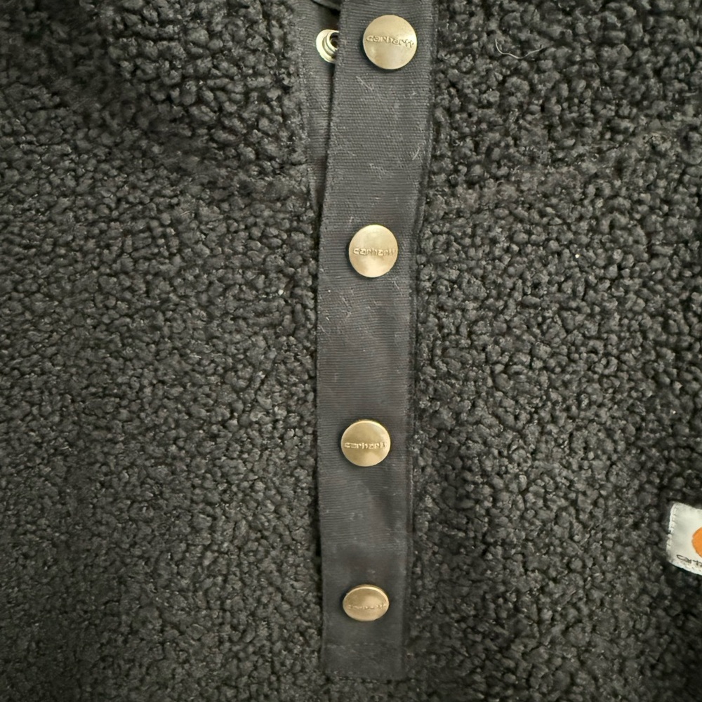 Carhartt Black Sherpa Pullover - Picture 7 of 11
